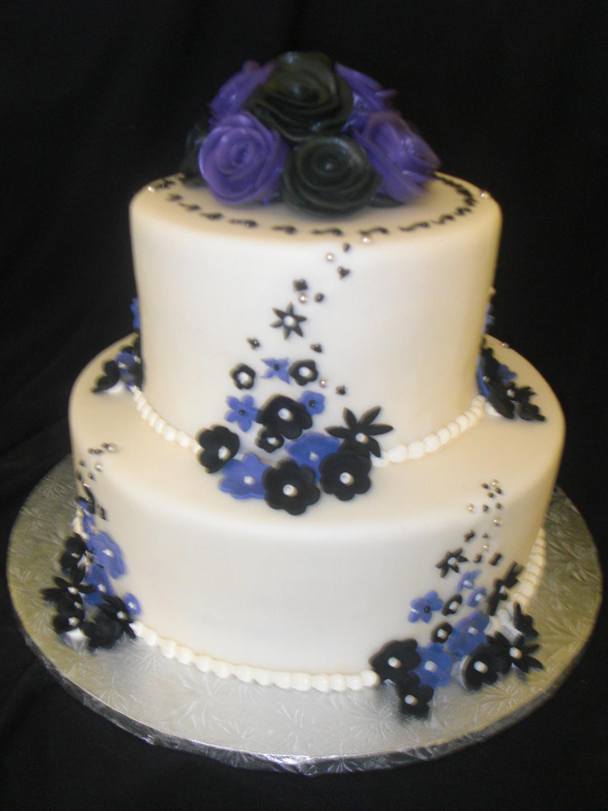 blue-and-black-lillies-cake