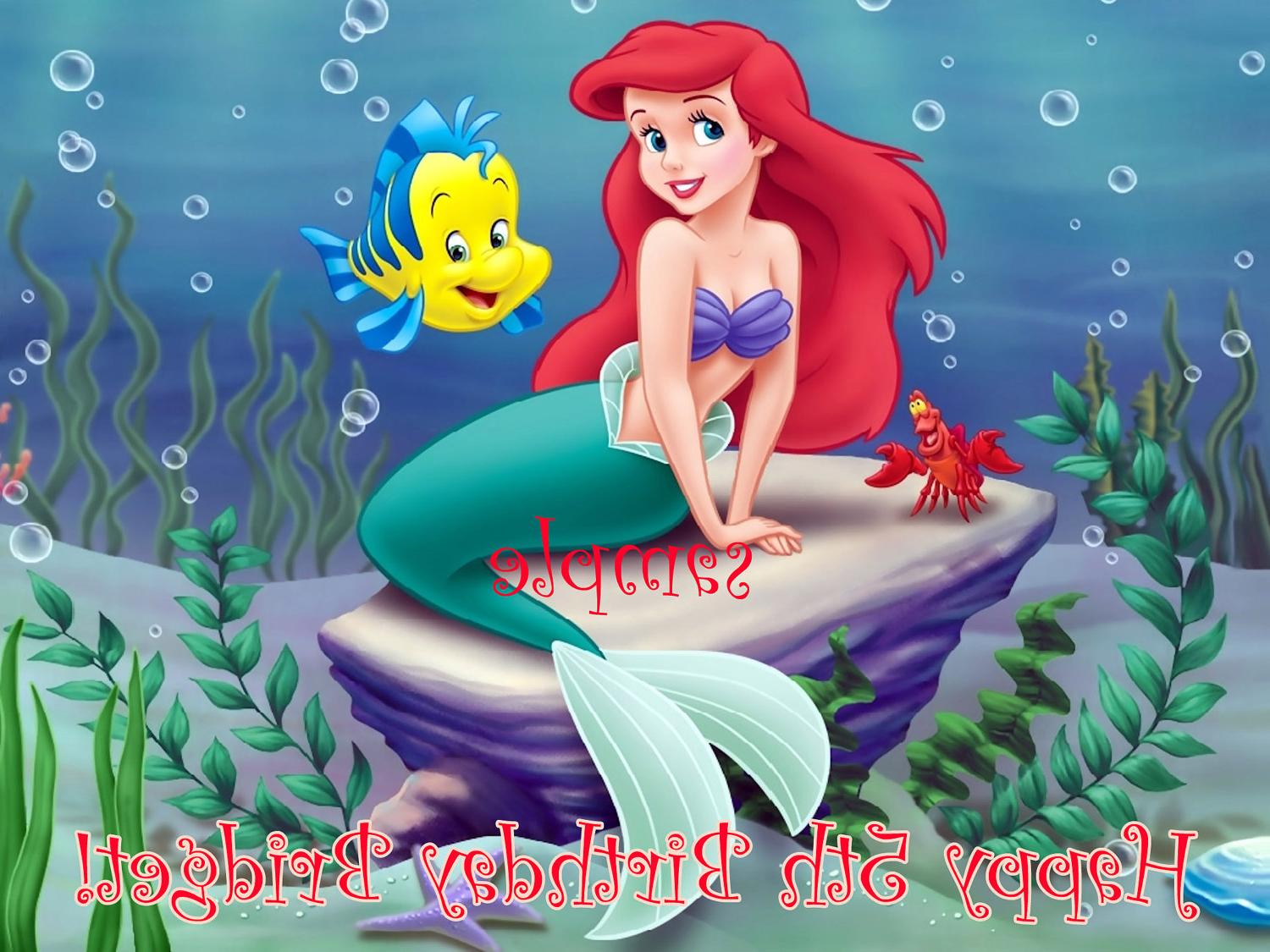 Ariel Little Mermaid Edible