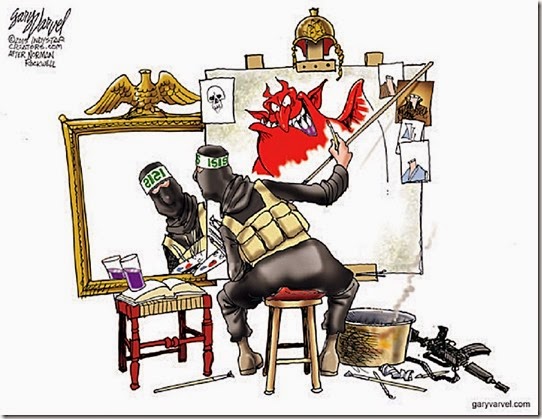 Cartoonist Gary Varvel: ISIS self portrait