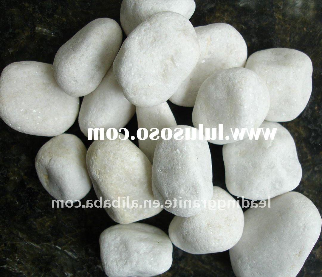 white pebble stone