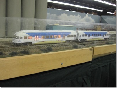 IMG_5938 TriMet Westside Express Service DMUs on the Beaverton Modular Railroad Club's HO-Scale Layout at the Great Train Expo in Portland, Oregon on February 14, 2009