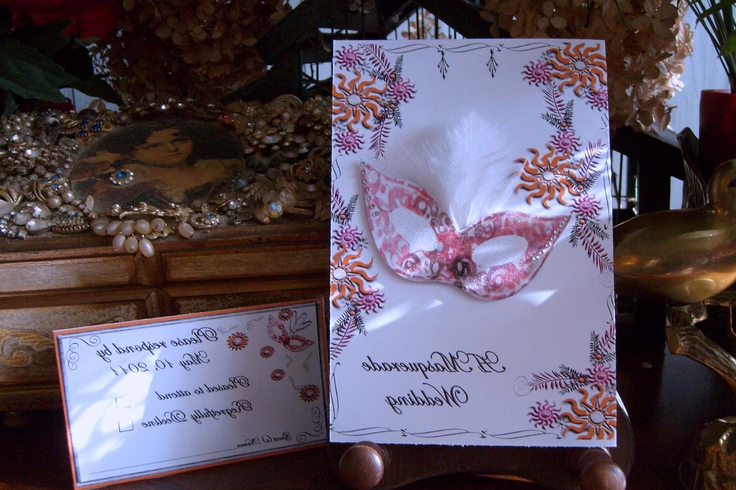 Masquerade Wedding Invitation