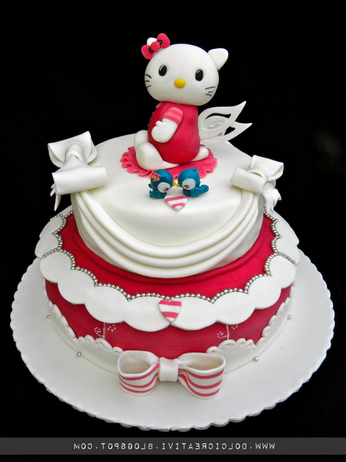 Hello kitty  wedding?  cake