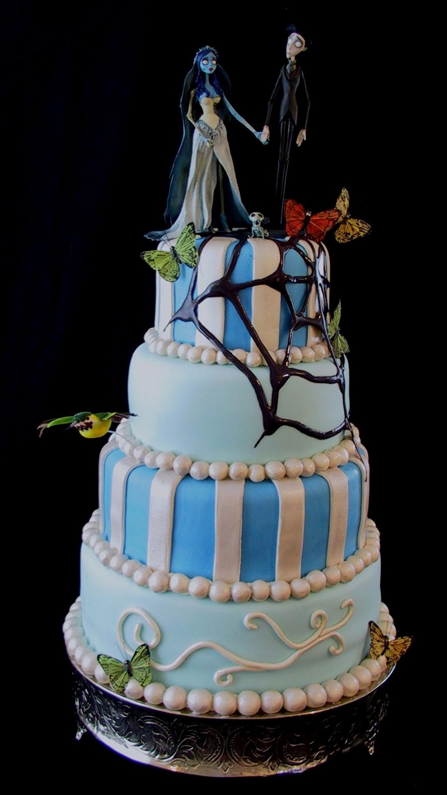 corpse bride wedding cake