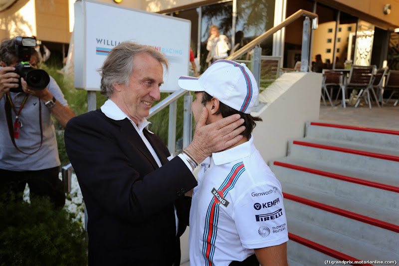 Лука ди Монтедземоло встречает Фелипе Массу на Гран-при Бахрейна 2014