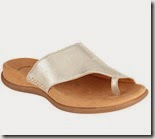 Gabor flat gold sandals