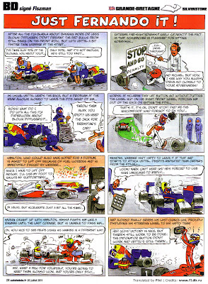 Fiszman's race-cartoons on 2011 British GP in English