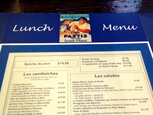 French Restaurant «Cafe Pastis», reviews and photos, 7310 SW 57th Ave, South Miami, FL 33143, USA
