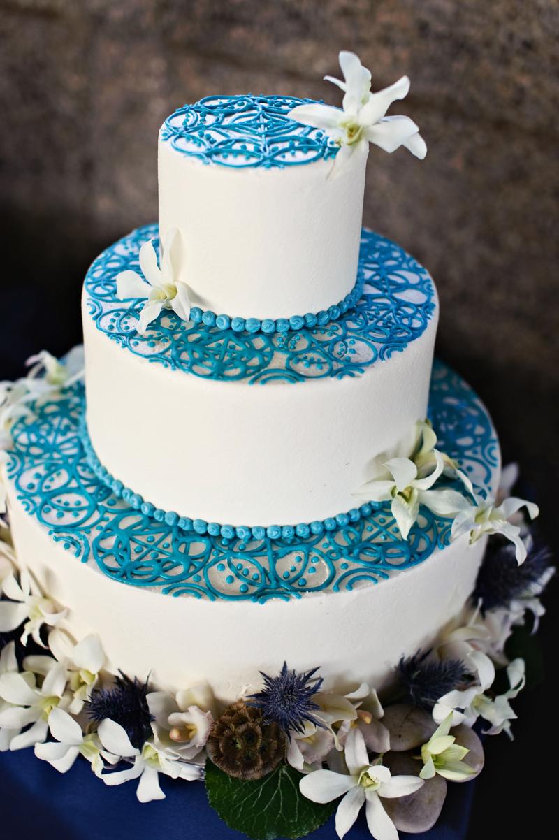 orchid wedding cake designs