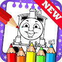 ダウンロード Draw colouring pages Thomas Train Friends をインストールする 最新 APK ダウンローダ