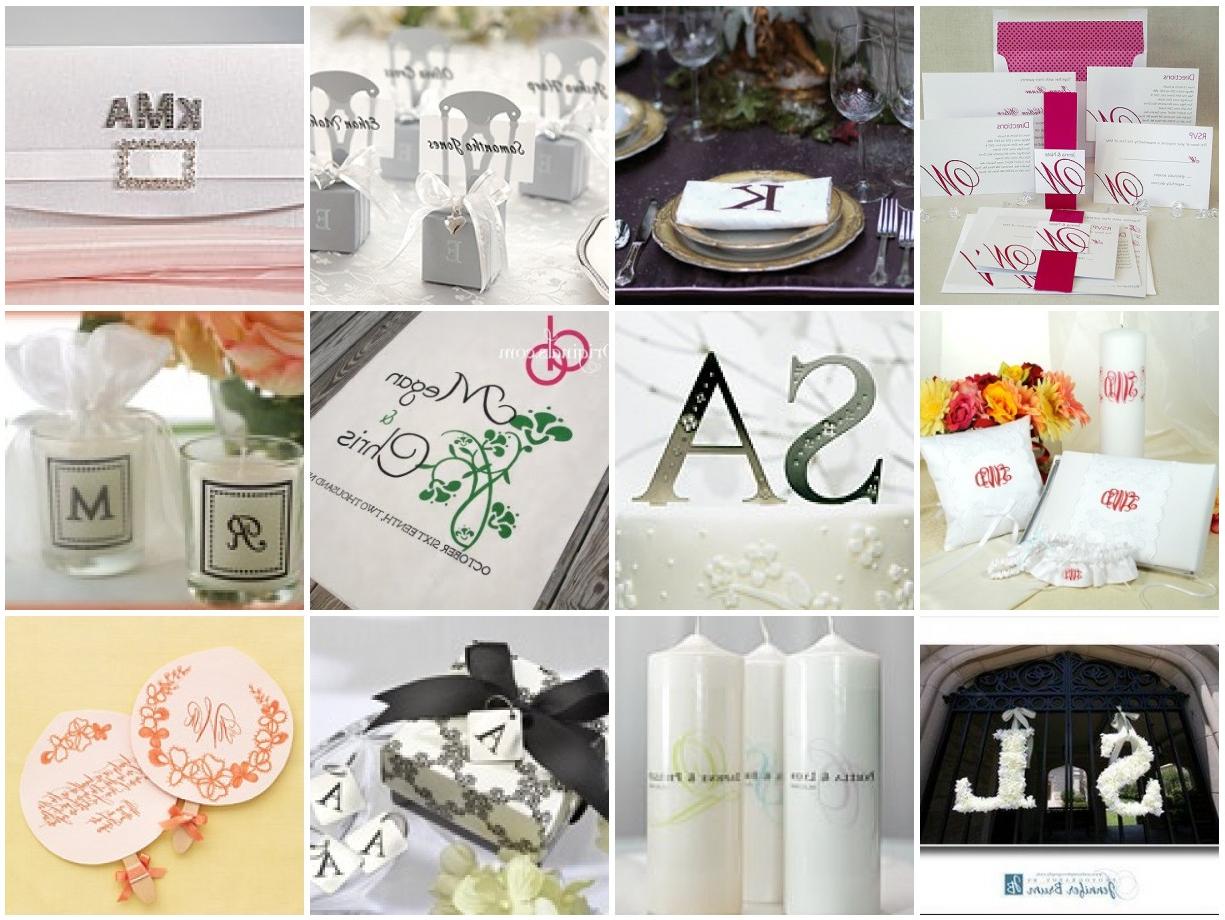 monogram wedding