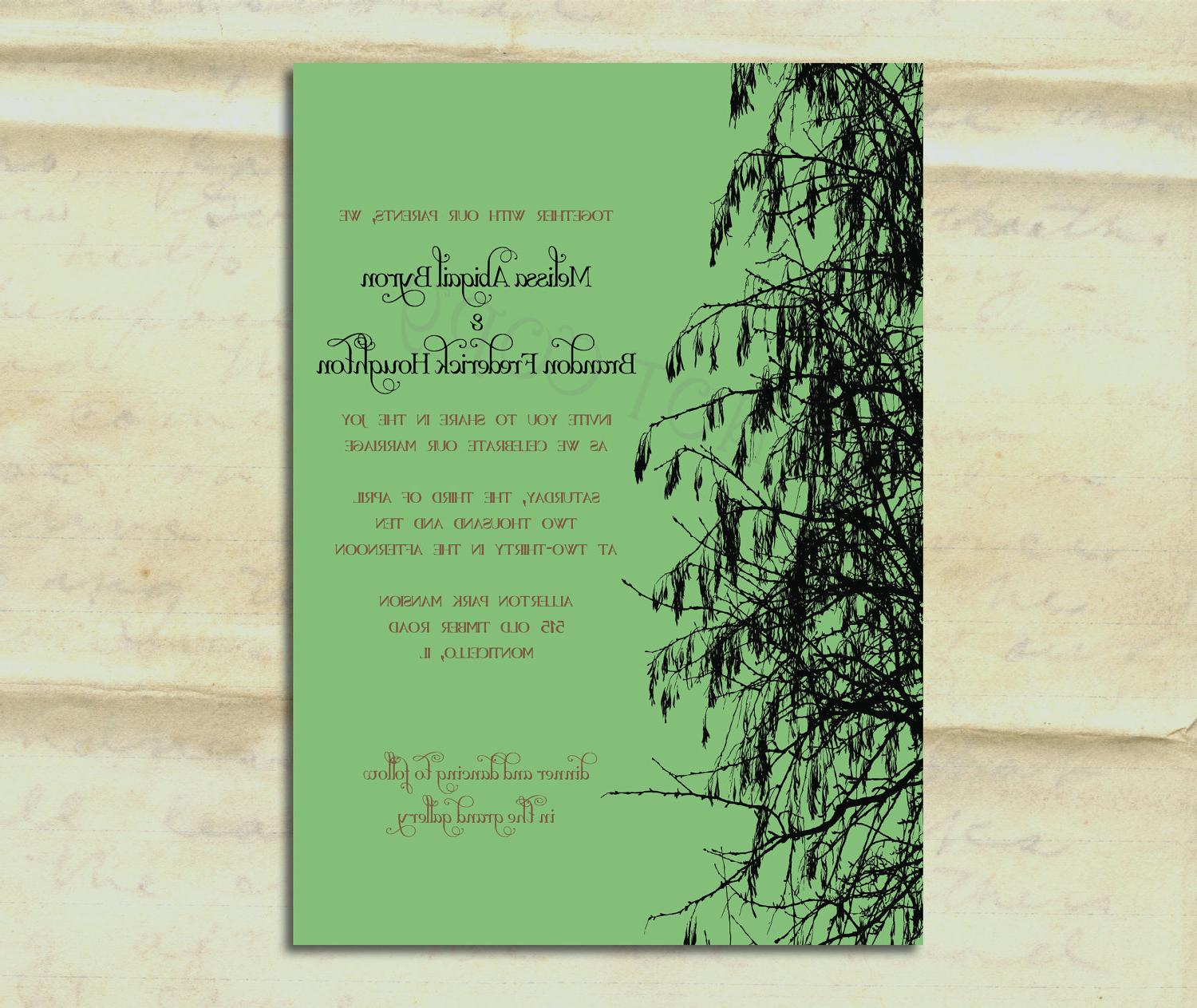 Wedding Invitation - Tree