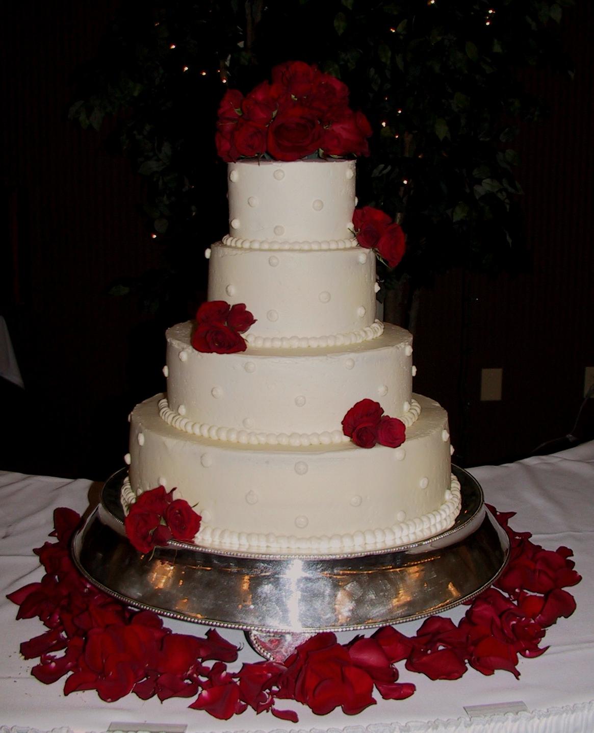 White Wedding Cake with Fresh