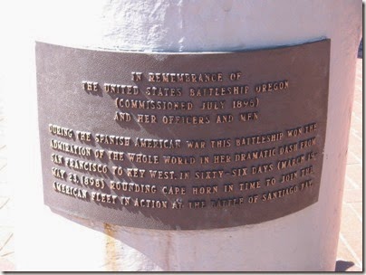 IMG_3389 Battleship Oregon Memorial Marine Park Plaque in Tom McCall Waterfront Park in Portland, Oregon on September 7, 2008