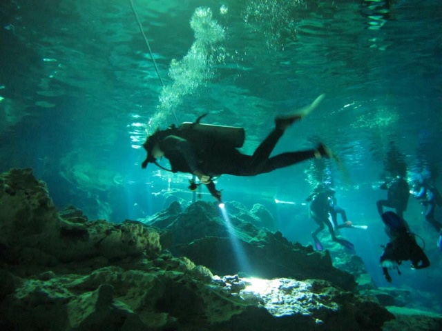 Cenote diving Mexico on What's Katie Doing? Blog