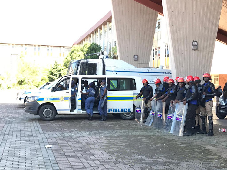 Public order police and Mi7 private security guards have been deployed to the Westville campus of the University of KwaZulu-Natal following protests on Wednesday