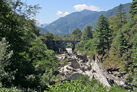 Aus dem Sacktal Valle Maggia zurück nach Locarno.
Der Fiume Maggia.