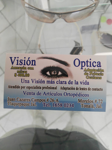 Visión Óptica, Morelos 72, Tonalá Centro, 45400 Tonalá, Jal., México, Optometrista | JAL