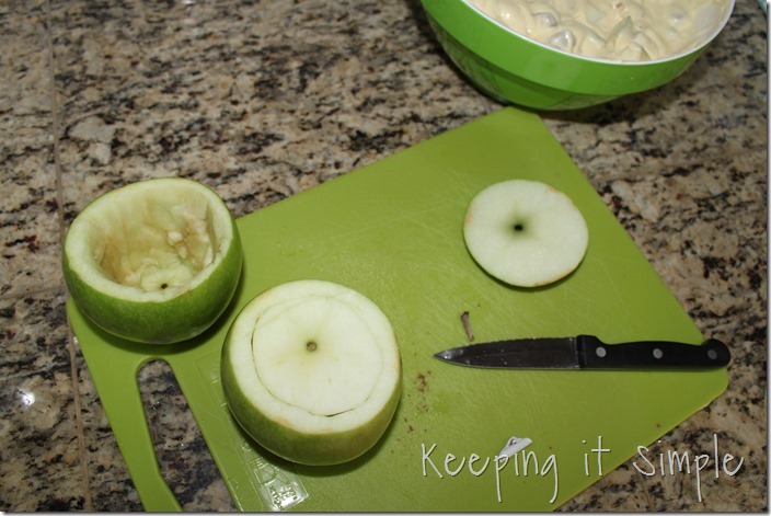 #ad SNICKERS®-Apple-Salad-Served-in-a-Frankenstein-apple #BooItForward (9)