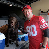 Tailgating before the 49er game.