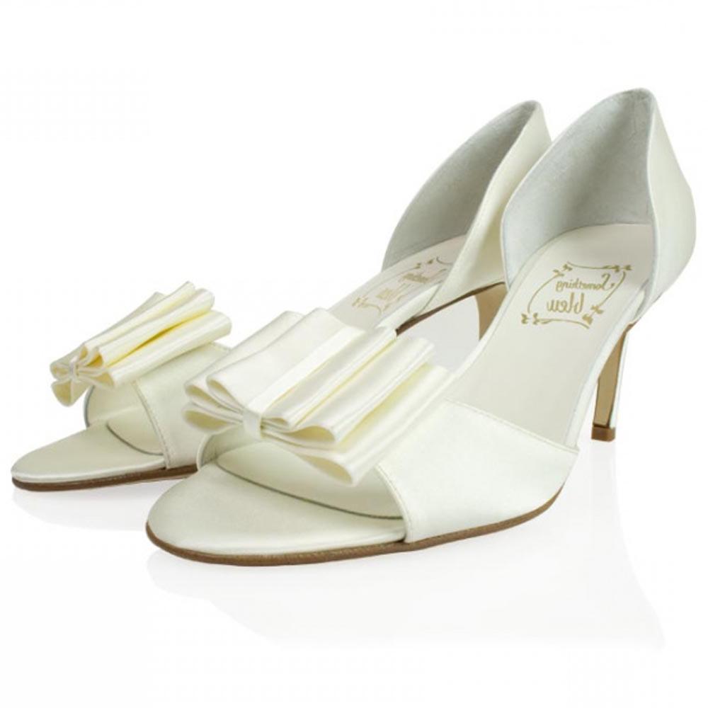 Ivory wedding shoes high heel
