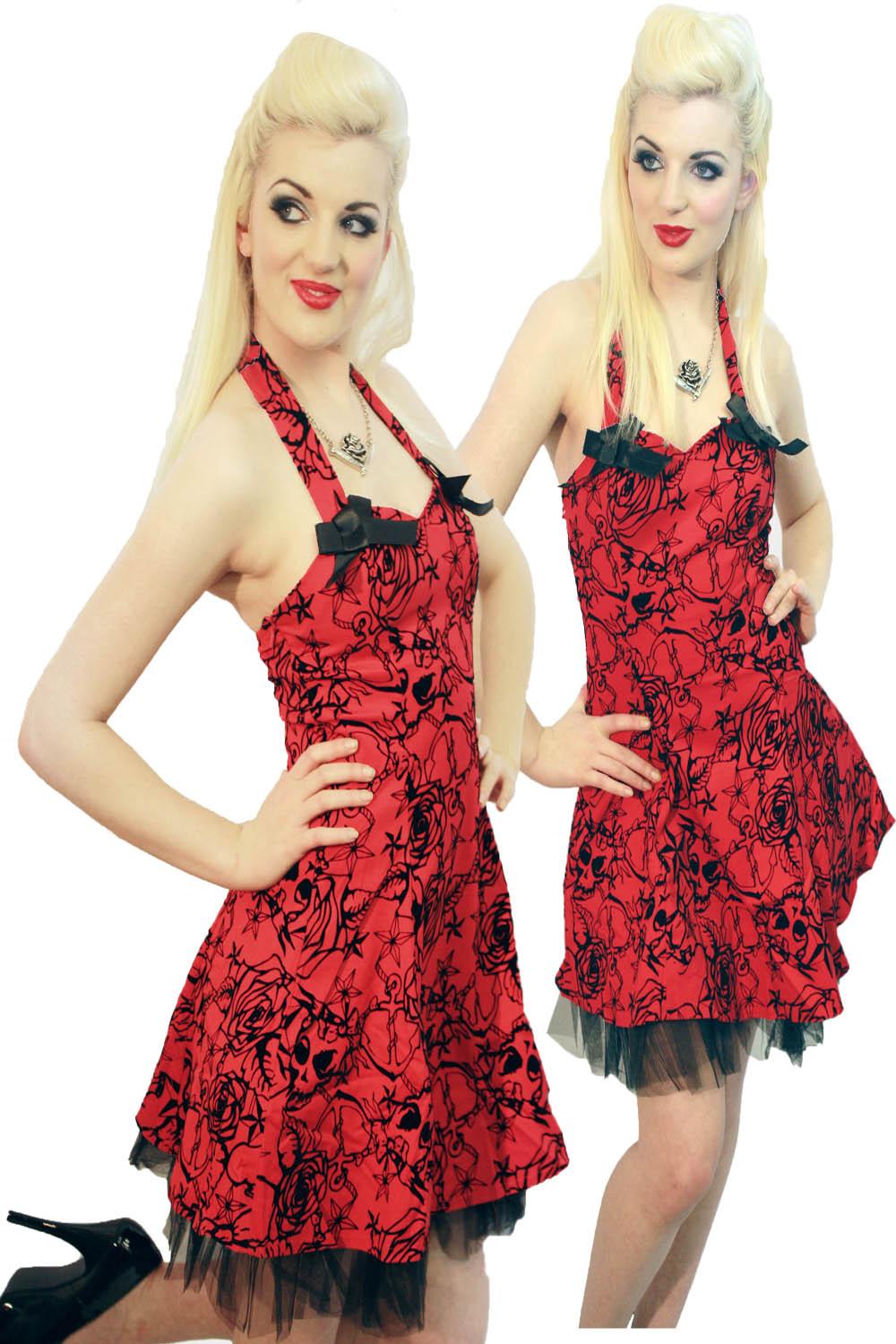 RED ROSE CIRCLE DRESS