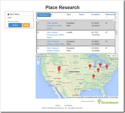 FamilySearch Place Research
