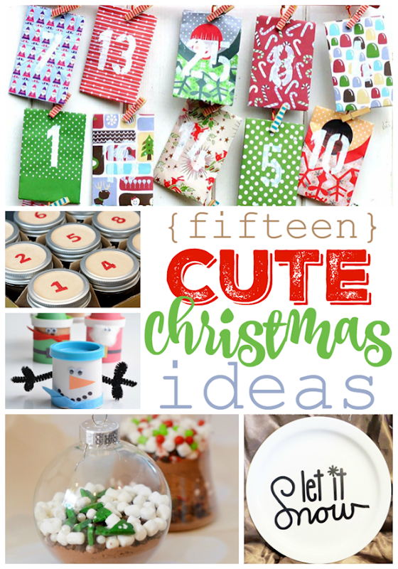 15 Cute Christmas Ideas at GingerSnapCrafts.com