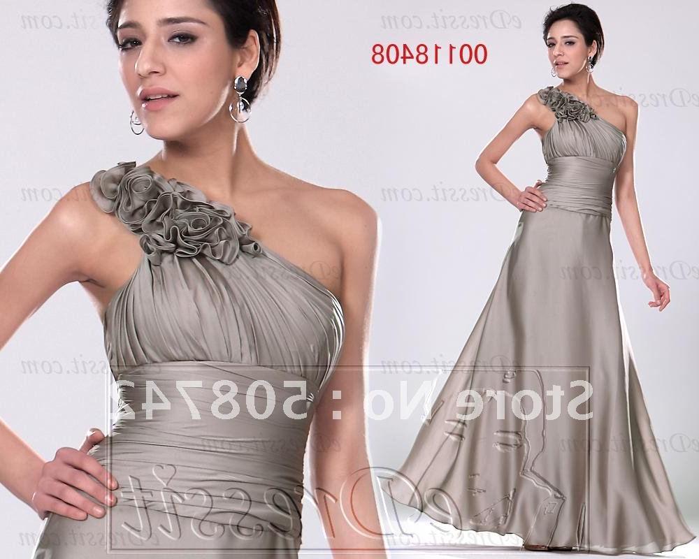 eDressit New Grey One Shoulder