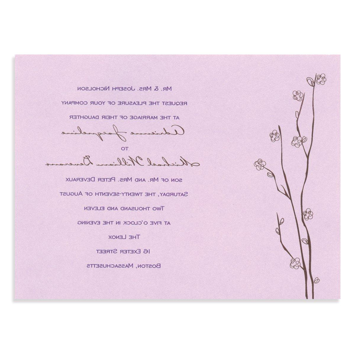 Our delightful Dakota Wedding Invitations are graced by dainty floral blooms