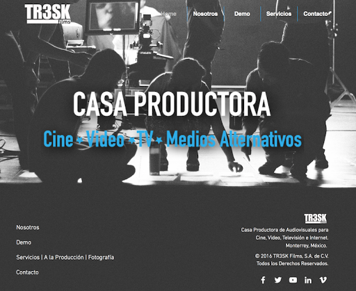 TR3SK Films, Anillo Periférico 221 Col. Rincón de Anáhuac, Monterrey, Rincón de Anáhuac, 66422 San Nicolás de los Garza, N.L., México, Productora de vídeo | NL