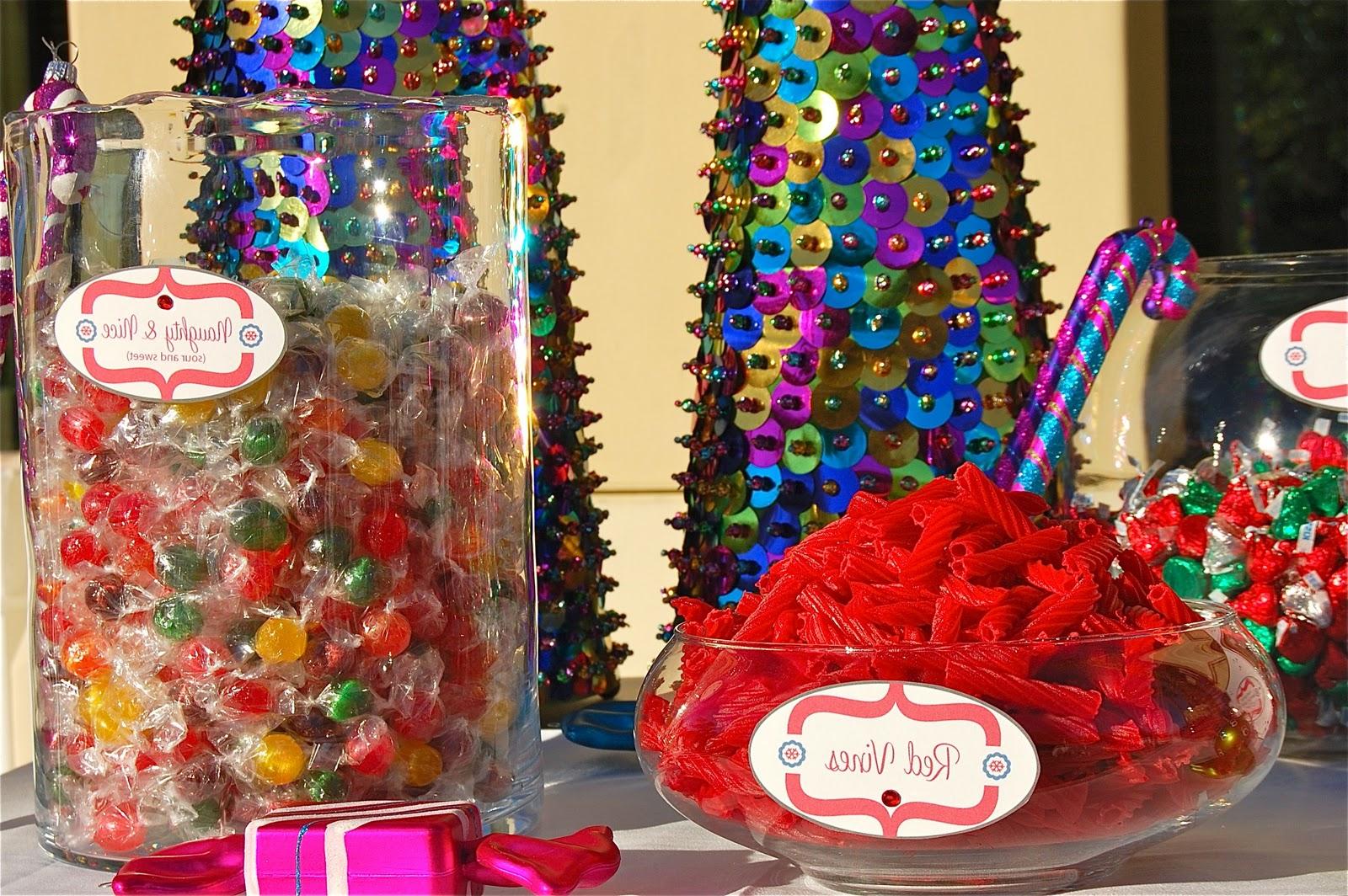 wedding reception sweets table