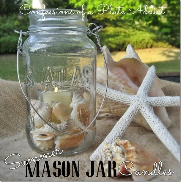 CONFESSIONS OF A PLATE ADDICT Summer Mason Jar Candles