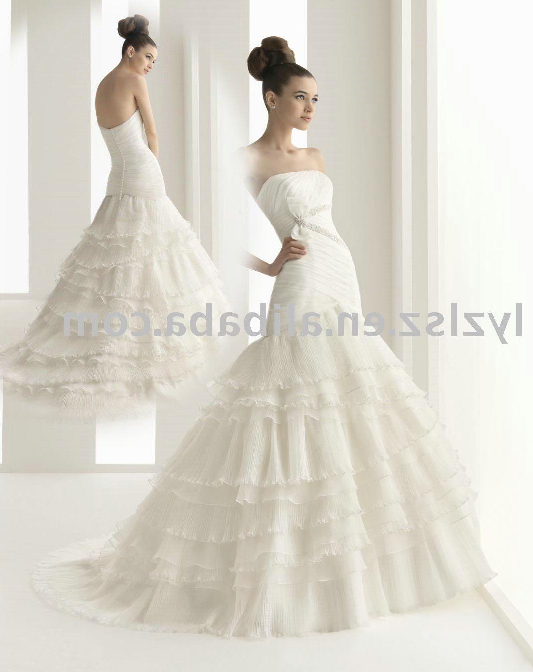 2011 NEW STYLE HY2338 gorgeous strapless beads wedding dress China