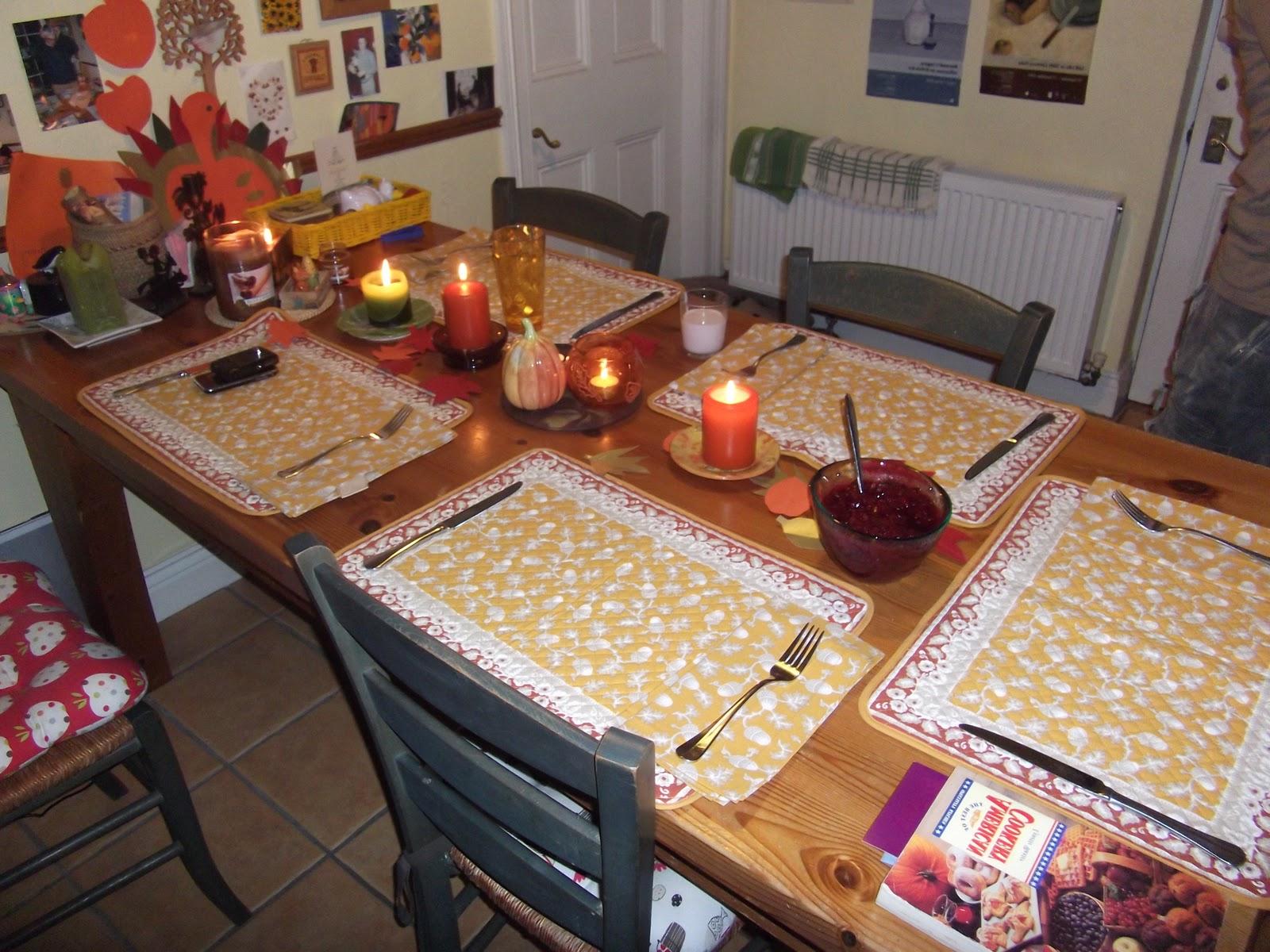 Thanksgiving table set-up!