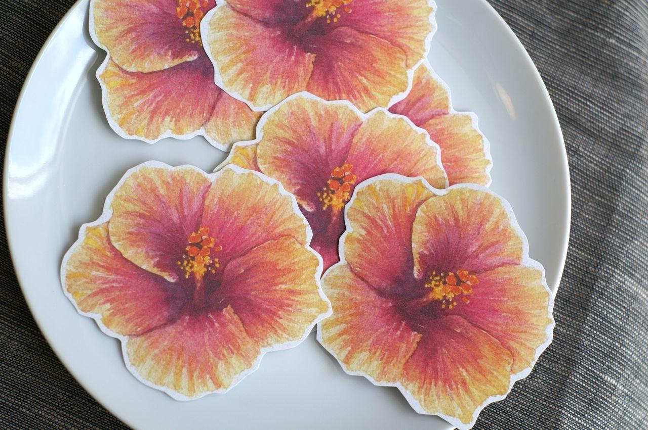 Hibiscus Flower Prints - Decorations for weddings and events.