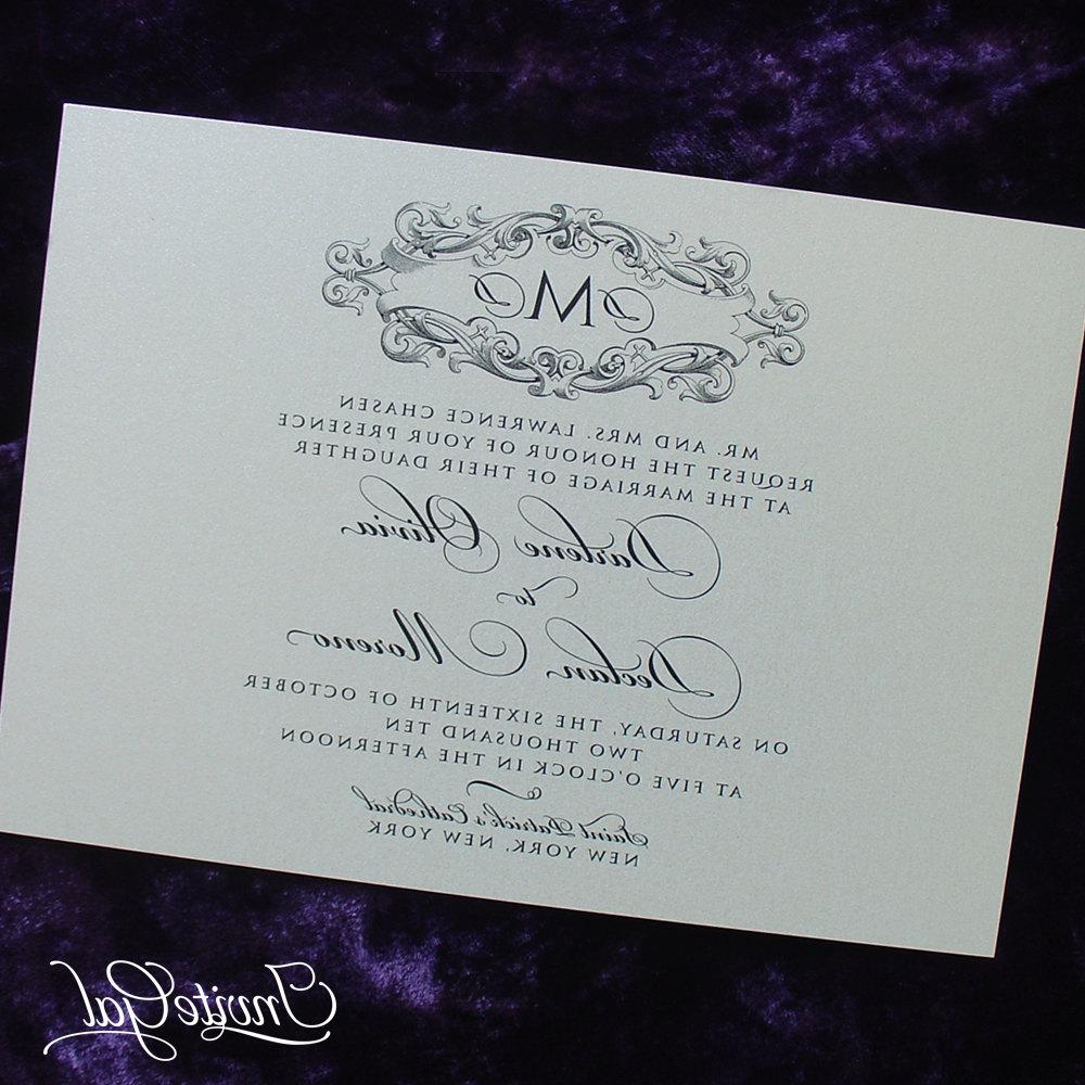 Victorian Monogram Wedding