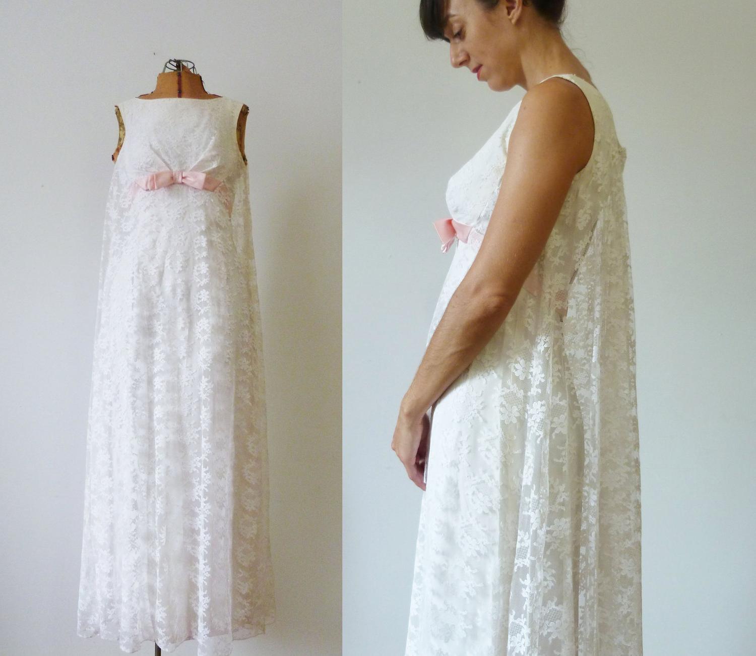 Vintage 1960s Wedding Dress