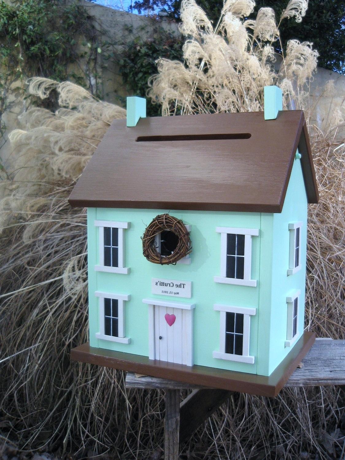 custom birdhouse for wedding