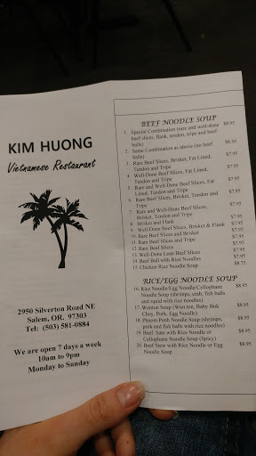 Vietnamese Restaurant «Kim Huong Restaurant», reviews and photos, 2950 Silverton Rd NE, Salem, OR 97301, USA