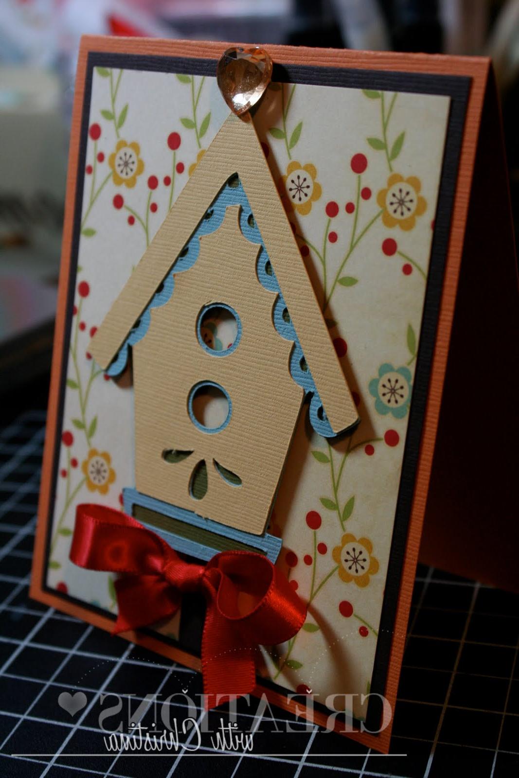 birdhouse shaped card too.