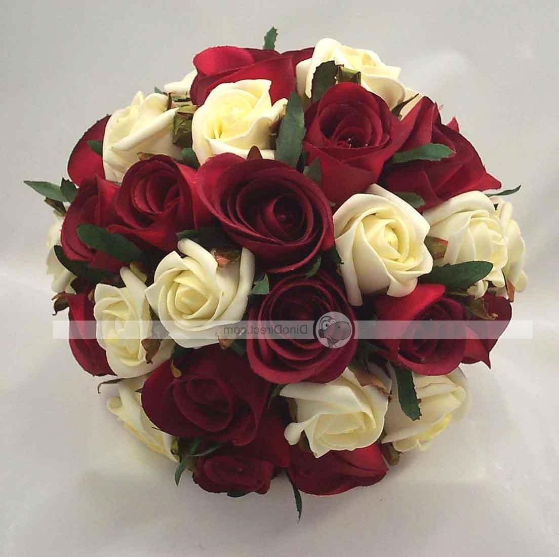 one dozen rose wedding bouquet
