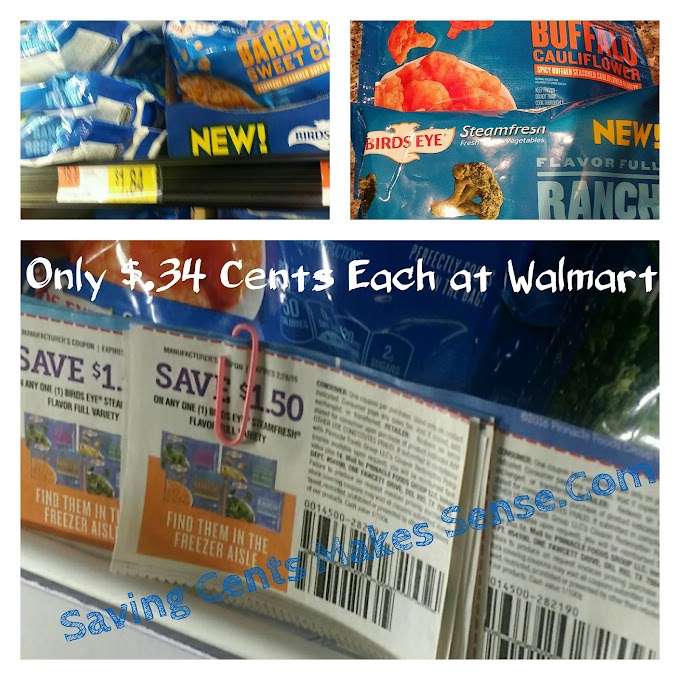 #Walmart: #Birdseye #SteamFresh Flavorfuls Only $.34 Cents Each! 