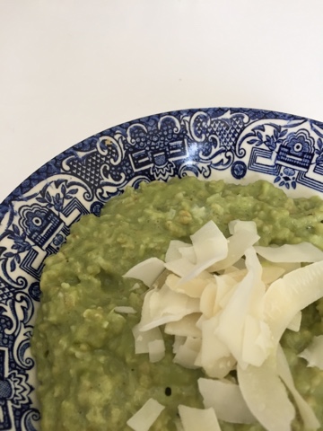 coconut matcha porridge