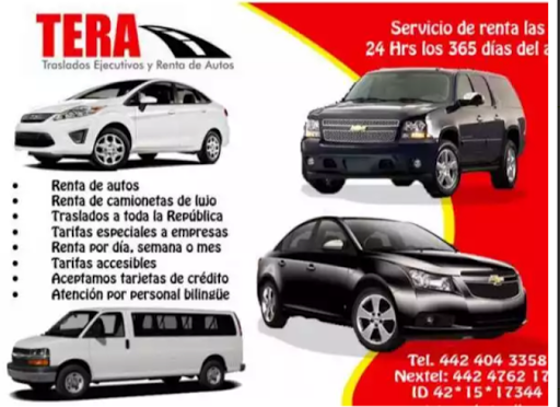 TERA Renta De Autos, Calle Paseo Constituyentes 1561, El Pueblito, 76904 El Pueblito, Qro., México, Servicio de arrendamiento de automóviles | QRO