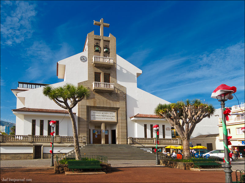 Тенерифе, Пуэрто-де-ла-Крус, костел св.Риты; Tenerife, Puerto de la Cruz 