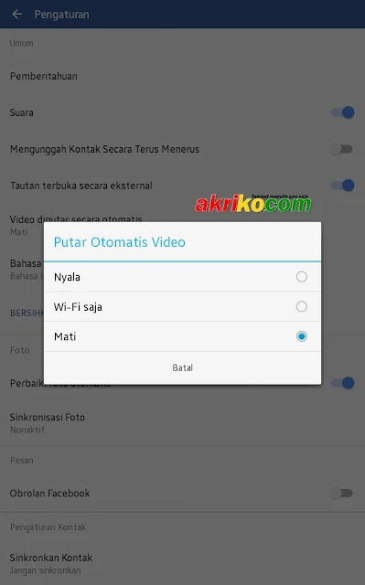 Cara Menonaktifkan AutoPlay Video pada Facebook