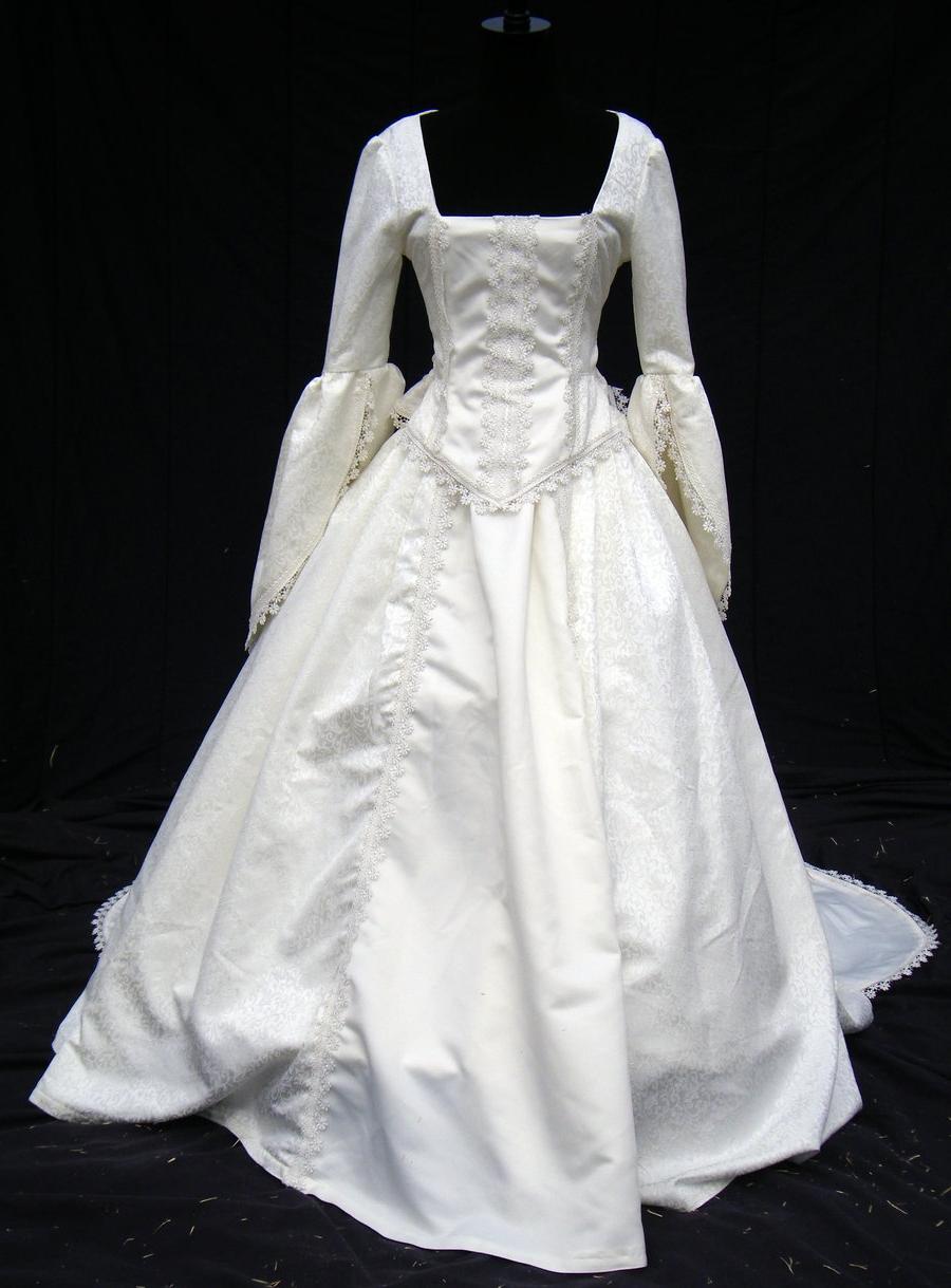 Victorian wedding gown by