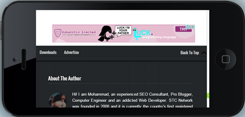 Adsense ads in landscape view Adsense ads in landscape view