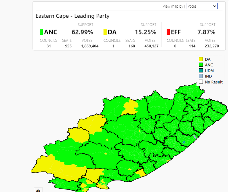 2021 local government municipal elections results outlook for Eastern Cape.
